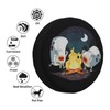 Spare Tire Cover with Marshmallow Campfire Pattern Wheel Protectors Weatherproof