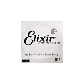 Elixir® Strings Bare Steel Single Strings with Anti-Rust Pad (.017)