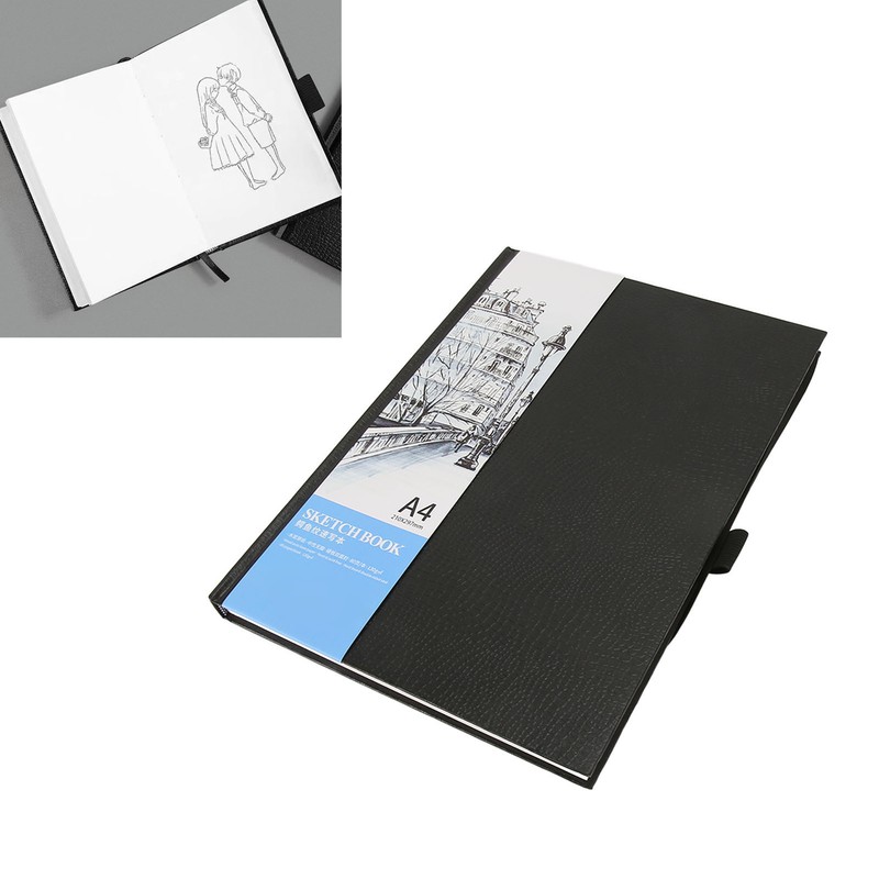 80 Sheets A4 Sketch Book Multipurpose 130gsm Hardcover Drawing Notebook
