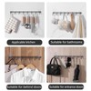 Qinsky Kitchen Utensil Hangers with 6 Hooks,2pcs Wall Mount Utensil