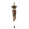 Hand Crafted Bird house Bamboo wind chime Hibiscus flowers