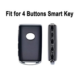 Key Fob Cover Case Fit for 2019-2022 Mazda 3, Mazda 3 Hatchback, Mazda CX4 CX5 CX8 CX9 CX-30, Mazda 6 WAZSKE11D01 Remote Holder Skin Protector Keyless Entry Sleeve Accessories (Black)
