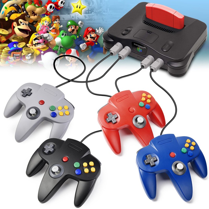 iNNEXT 2 Pack N64 Controller, Classic Wired N64 64-bit Gamepad