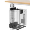 Under Desk PC Mount, No-Drill CPU Holder for 65x45mm Standing