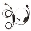 USB Business Headset Noise Reduction Single Sided Ear Headphone Supports