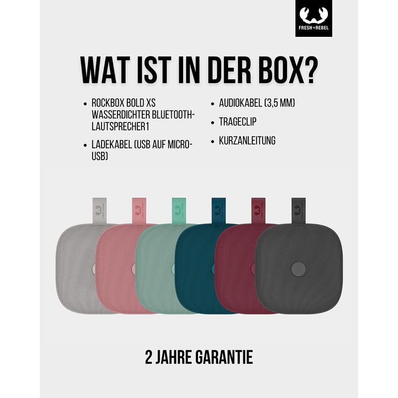 Fresh 'n Rebel Rockbox Bold XS | Splash Waterproof IPX5