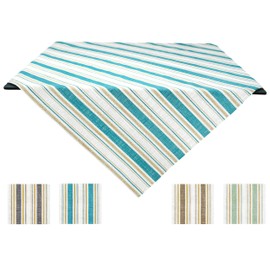 Lashuma Tablecloth Blue High-Quality Square Table Linen 80 x 80 cm Cotton Tablecloth for the Table