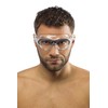 Cressi Cobra Anti Fog Premium Swim Goggles Mask - Clear/Black,