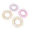 Mobestech Set of 4 Mandala Flower Baskets, Flower Rings, Toy