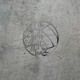 Decal Stickers of I'll Always Be Your Biggest Fan (Metallic Silver) (Set of 2) Premium Waterproof Vinyl Decal Stickers for Laptop Phone Accessory Helmet Car Window Mug Tuber - ANDsticg62336SI