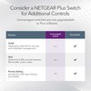 Netgear 5 x Gigabit Ethernet Ports Fast Auto Switching Connection,
