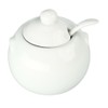 Bia Cordon Bleu White Porcelain Sugar Bowl With Cover and
