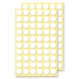TOMIBAOLE 120 Pcs Clear Adhesive Dots,15mm/0.59" Sticky Double Sided Dots Glue,Transparent No Trace Small Stickers Removable Putty for Poster,Pictures,Party,Handmake,Crafts,Balloons (120, 15mm)