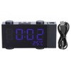 LED Digital Projection Alarm Clock Table Clock with FM Radio