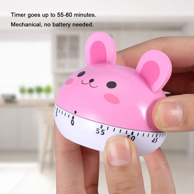 ABS Animal Timer, Cute Timer, for Home Kitchen(Bunny)