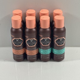 Hask Pack of 8 Hask Monoi Coconut Oil Nourishing Shampoo & Conditioner 3.3 oz each
