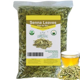 Natural Senna Leaves Hoja Sen Dried Herbal Leaves, Senna Raw Leaf, Hoja Sen Cut & Sifted Herbs, Non-GMO, Gluten-Free, Senna Alexandrina in a Resealable Bag (4oz)