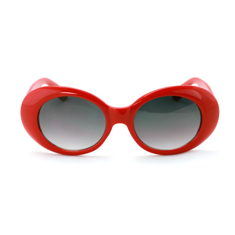 V.W.E. Vintage Sunglasses UV400 Bold Retro Oval Mod Thick Frame