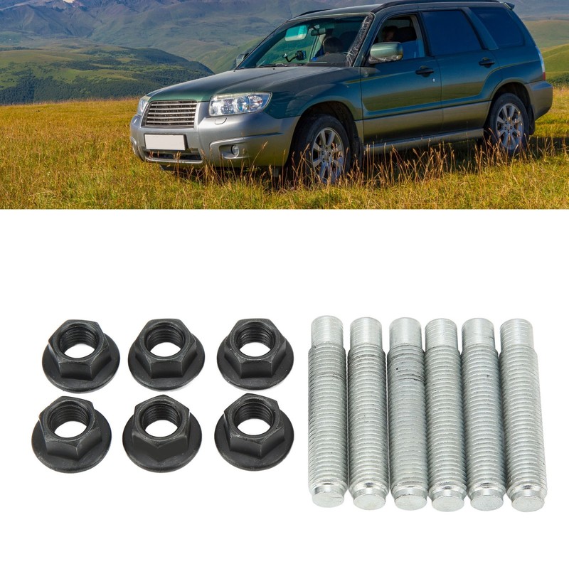 Exhaust Manifold Stud Nut Kit 800910550 Replacement for Subaru Legacy