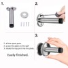 Jatidne 3 Pack Door Stops Chrome Door Stoppers for Skirtings
