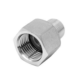 Beduan Stainless Steel NPT Reducer Adapter 3/4 Female to 3/8 Male Threaded Reducing Pipe Fittings Adaptor(Pack of 2)
