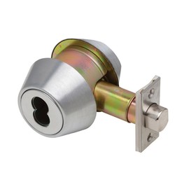 Dexter Commercial Hardware DB2000-DCT-626-SFIC Grade2 Double Cylinder Deadbolt, Satin Chrome