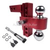 OE Quality Adjustable Red Trailer Hitch Fits 2" Receiver 6"