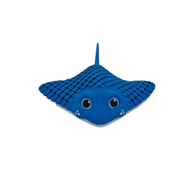 Manta Ray Fidget Toy, Multicolor 3D Printed Articulated, Sensory toy, 3d printed animals (Matte Blue)