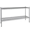 PRO&Family 14" x 48" NSF Chrome 2 Wire Shelf Kit
