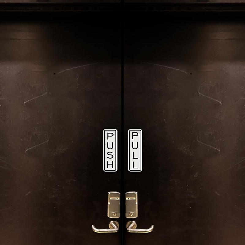 All Quality Classic Vertical Push Pull Door Signs - Great