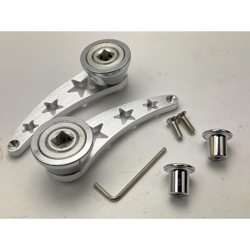 Autoloc AUTDNWC004 Window Crank Handle, Billet "Star" Door & Window