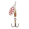 spinner mepps aglia red spots color silver N °2