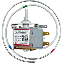 WPF28E-EX / 17431000001341 Temperature Control Thermostat, Refrigerator Thermostat, fit for Midea, Arctic King, Insignia Vissani Chest Freezer Replace WPFE28L-L, Temperature Control Thermostat