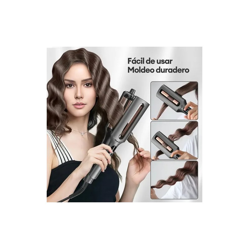 Waflera Cabello Rizador De Pelo Tenazas Profesional 20-32mm