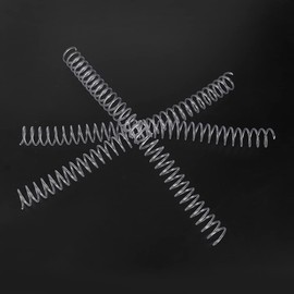 Acouto 20pcs 30 Hole Loose Leaf Plastic Binding Ring Spring Spiral Rings for A4 Paper 11mm Black 11mm Can Bind 75 Sheets of Paper 13mm Can Bind 85 (19mm*30 Holes Transparent 20 Strips)