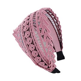 Axy HR15A Vintage Wide Hair Band Series 15A Wonderful Hair Band - Pink