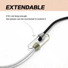12Pcs 25CM White Mini Bungee Cords with Hooks Elastic Heavy