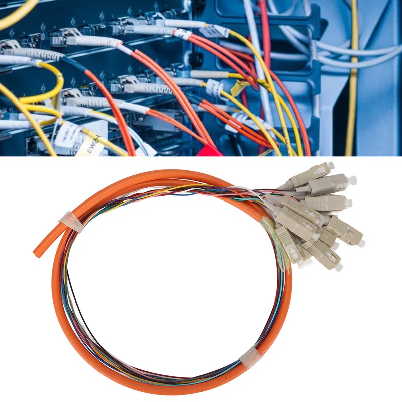 Fiber Optic Cable 1 Meter 12 Strand Multimode Low Insertion