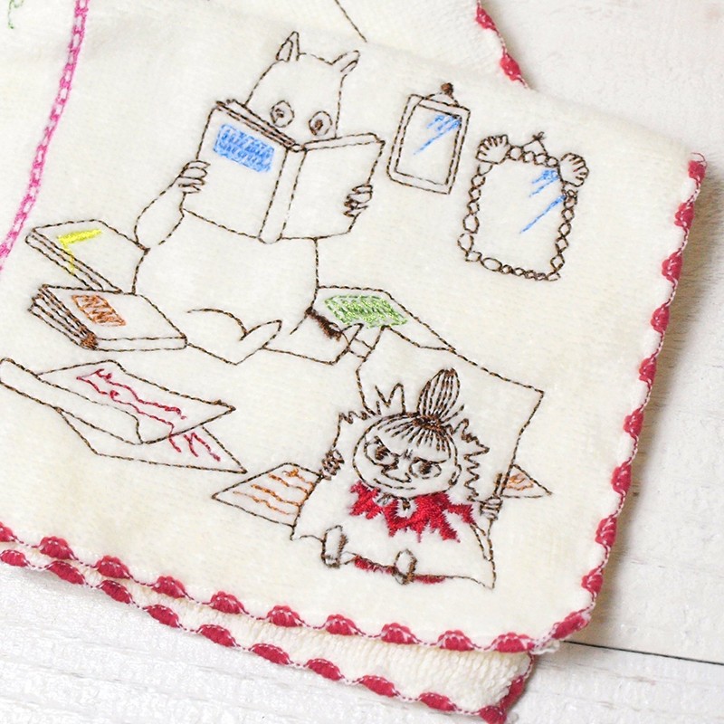 Marushin 1405008300 Mini Towel, Moomin, Approx. 9.8 x 9.8 inches