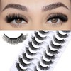 FARRED Wispy Lashes Short Eyelashes Fluffy Cat Eye False Eyelash