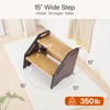 StrongTek Bamboo 2 Step Stool for Kids & Adults, 15"
