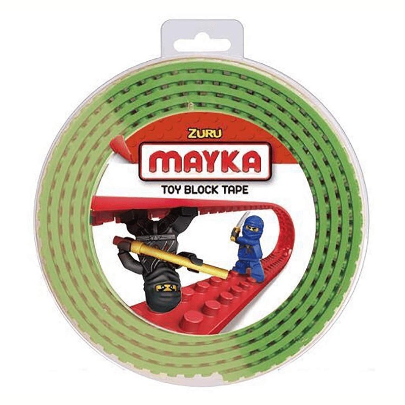 ZURU Mayka Tape - 2 Stud Light Green 1 Metre