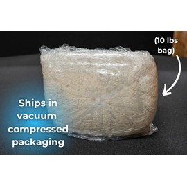 Shredded Organic Latex | Natural Foam | Bean Bag, Chair, Pillow & Cushion Filler | 5, 10, 20, 40, & 80 lb Bag | (5 Pounds)