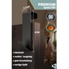 Menz Premium Door Hooks Set of 6 Black Door Hooks