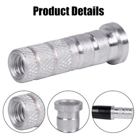 DONGKER Archery Aluminum Inserts,12 PCS 0.2" Aluminum Archery Insert Base for 6.2mm Caliber Carbon Arrow Shaft