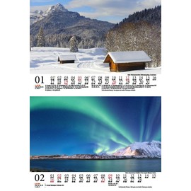 Reisezauber Europa DIN A5 Desk Calendar for 2025 Holidays Travel – Set Contents: 1 x Calendar, 1 x Christmas Pendant, 1 x Greeting Tag (Total 3 Pieces)