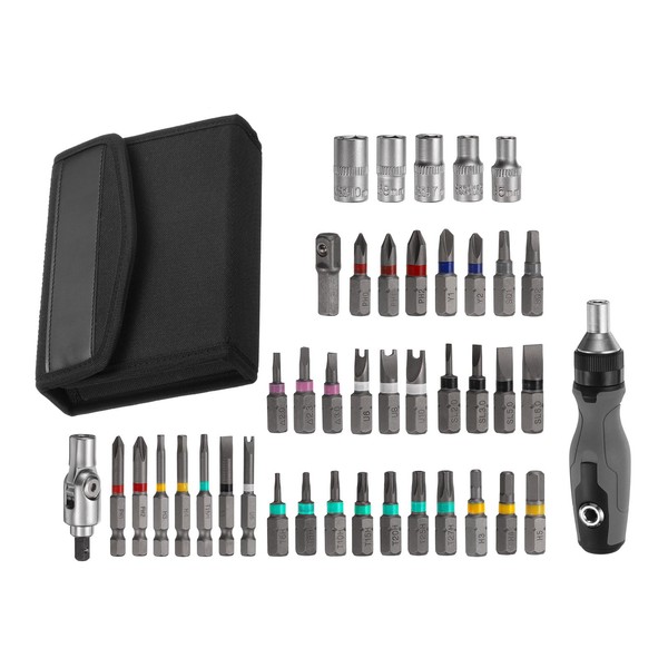 HARFINGTON 41 in 1 Ratcheting Screwdriver Set Multi-Bit Magnetic Ratchet