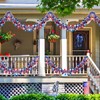 59.06FT 9Pcs 4th/Fourth of July Tinsel Garland Decorations - Memorial