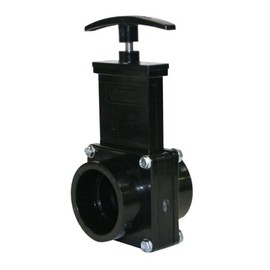 Valterra 7101 ABS Gate Valve, Black, 1-1/2" Slip