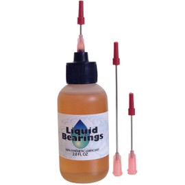 PLESIU Large 2 oz Bottle of Liquid Bearings with Extra-Long 3 “ Needle tip, The 100%-Synthetic Oil for Sewing Machines, Makes Them Quieter and Smoother, eliminates stalling! C